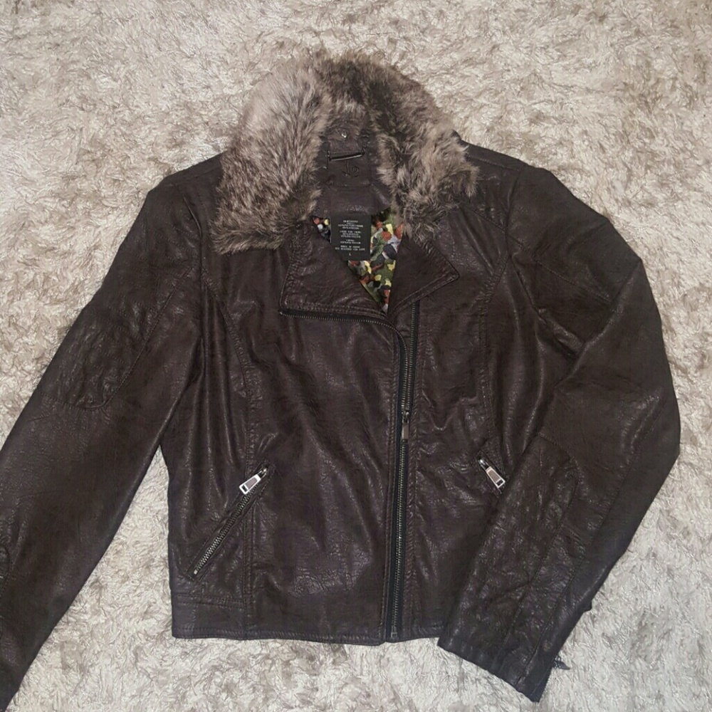 Faux Leather Jacket